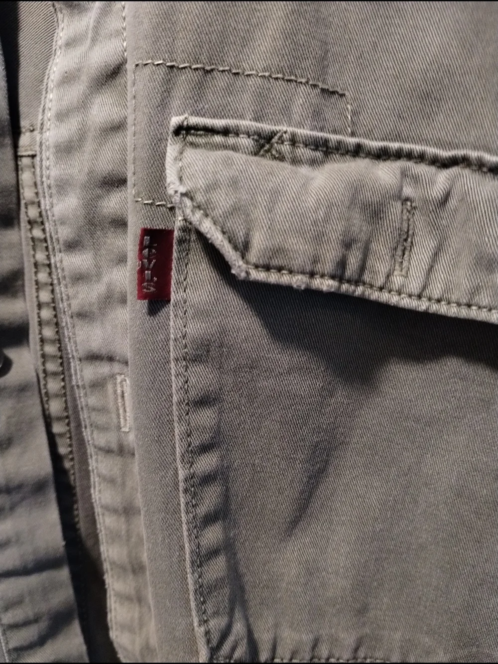 Levi's Vintage Olive Green Cotton Utility Shirt Jacket - Picture 5 of 8